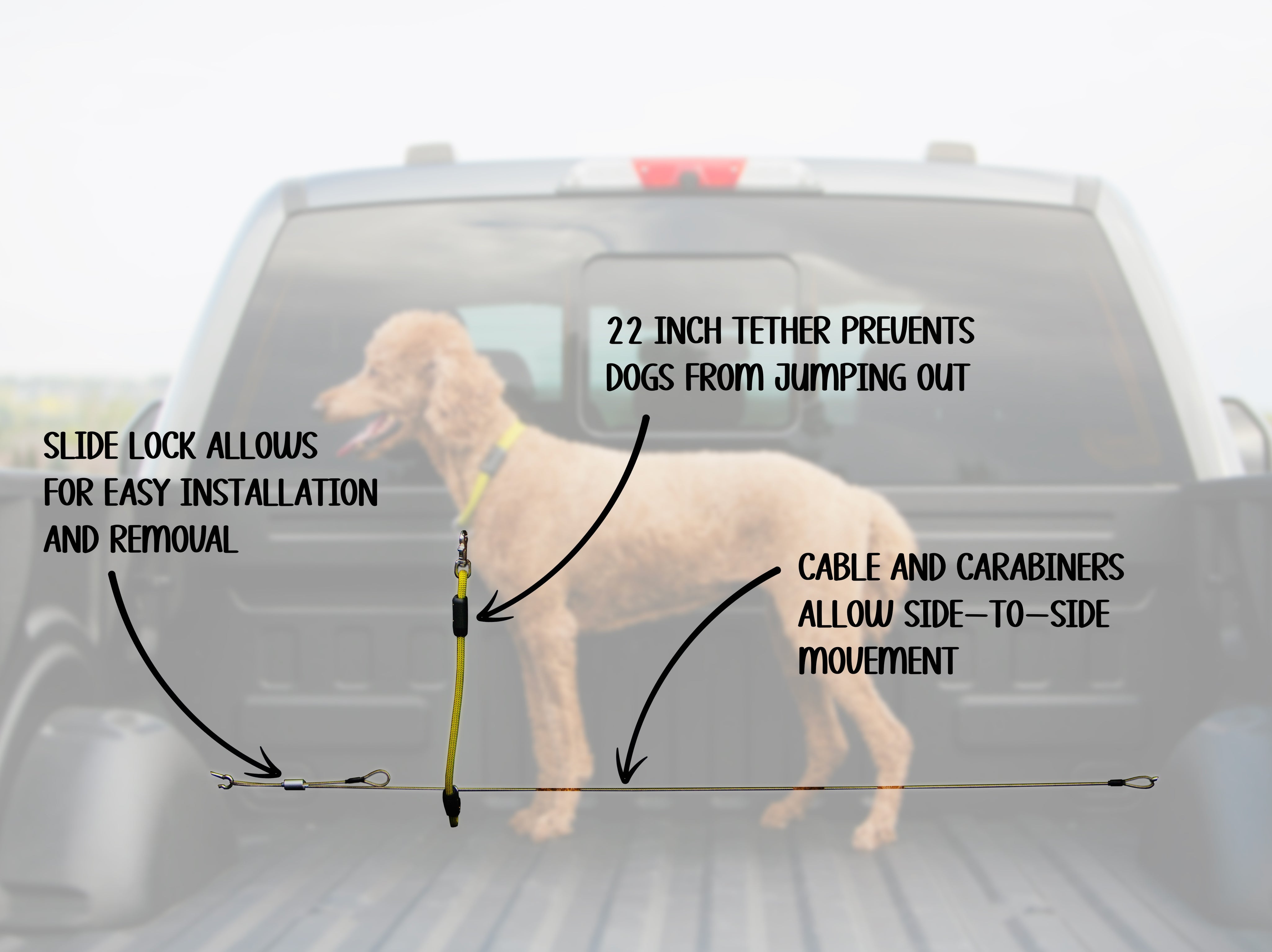 Truck Bed Zipline and Tether